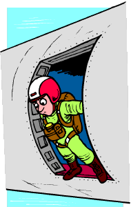 man in parachute